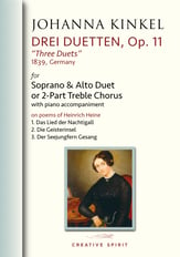 DREI DUETTEN (Three Duets) SA choral sheet music cover